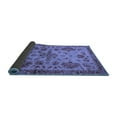 thumbnail image 2 of Ahgly Company Indoor Round Abstract Blue Modern Area Rugs, 6' Round, 2 of 4
