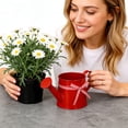 thumbnail image 5 of Metal Plant Watering Can 1L, Small Watering Can for Indoor & Outdoor Plants, Gardening Tool Accessories with Ribbon Bow, Water Can for Plants Outdoor for Flowers, Lawn & Garden Irrigation, 5 of 6