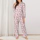 thumbnail image 2 of Fotbe Cartoon Sheep Conjunto de Pijama de Manga Larga para Mujer con Estampado, Ropa de Dormir de 2 Piezas, Conjunto de Casa Suave y Cómodo con Bolsillos-X-Large, 2 of 7