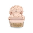 thumbnail image 6 of Journee Womens Kyaa Braided Strap Platform Sandals, 6 of 9