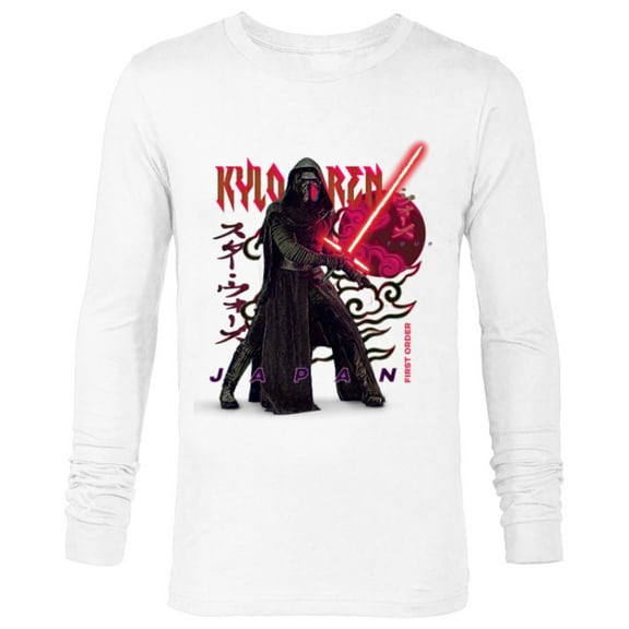 Star Wars Kylo Ren Japanese - Long Sleeve T-Shirt for Men - Customized-White