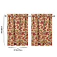 thumbnail image 4 of Fall Kitchen Curtains 36 Inch Short - 2 Panel Set, Autumn Harvest Print, Rod Pocket Window Treatment for Thanksgiving, Farmhouse, Cafe, Living Room - Machine Washable, 4 of 4