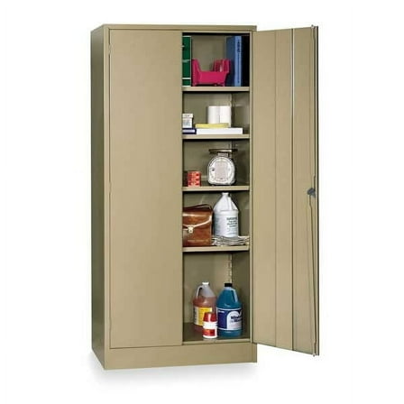 Manufacturer Varies Storage Cabinet,78"x36"x18",Tan,4Shlv 1UFE1