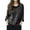 Black, variant on Womens Tops Casual T Shirts Spring Loose Fashion Long Sleeve Solid Color Pile Collar Pullover Pleated Y2K Clothes 2026 Black 3XL