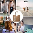thumbnail image 6 of LinYooLi Straw Beach Bag Summer Woven Tote Bag Shoulder Handbag Straw Purses for Women Boho Bag with Tassels and Zipper, 6 of 6