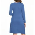 thumbnail image 5 of Beaisland Women's Maternity Nursing Dress Long Sleeve Midi Dress For Breastfeeding with Pockets, 5 of 6
