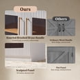 thumbnail image 4 of Modern Fort 2PCS Storage Cabinet with Glass Door, 31" Buffet Sideboard with Adjustable Shelves, Kitchen Pantry & Bedroom Furniture, Easy Assemble,White, 4 of 8