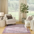 thumbnail image 4 of Nourison Nourison Washables 4' x 6' Pink Vintage Indoor Rug, 4 of 10