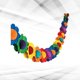 thumbnail image 1 of unbranded 1Ud Guirnalda De Papel 3D Multicolor Para De Cumpleaños Y Eventos, 1 of 8