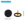 thumbnail image 2 of Unique Bargains Épingles à Pousser Rondes, Pointes pour Pouces en Plastique, Noires, Lot de 400, 2 of 5