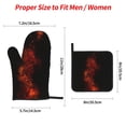 thumbnail image 4 of YFYANG Kits Mitaines et Porte-Pots 4 Pièces, Résistant à la Chaleur et Antidérapant Red Science Fiction Nebula Kitchen Gant Pot Mat pour la Cuisson et la Cuisson, 4 of 8