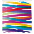 thumbnail image 3 of Ambesonne Colorful Shower Curtain, Vibrant Ribbon Design, 69"Wx70"L, Multicolor, 3 of 3