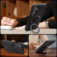 thumbnail image 6 of REQO for Samsung Galaxy S24 Plus/S24+ Case Leather Magnetic [Compatible with MagSafe][360°Rotatable Ring Stand & Kickstand] Phone Cover for Samsung S24 Plus/S24+, 6 of 6