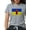 Heather Gray, variant on CafePress - Ukrainian Flag With Fist T Shirt - Womens Tri-blend T-Shirt