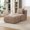 Taupe, variant on 73" Modern Modular Sectional Sofa, 2 Seater Comfy Cloud Tufted Floor Couch with 2 Pillows, Boneless Conversion Sofa for Living Room,Office, Apartment,Guestroom, Ivory