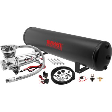 Vixen Air Suspension Kit For Truck/Car Bag/Air Ride/Spring. On Board System Dual 200psi Compressor 6 Gallon Tank Boat Lift Towing Lowering Load Leveling Onbo