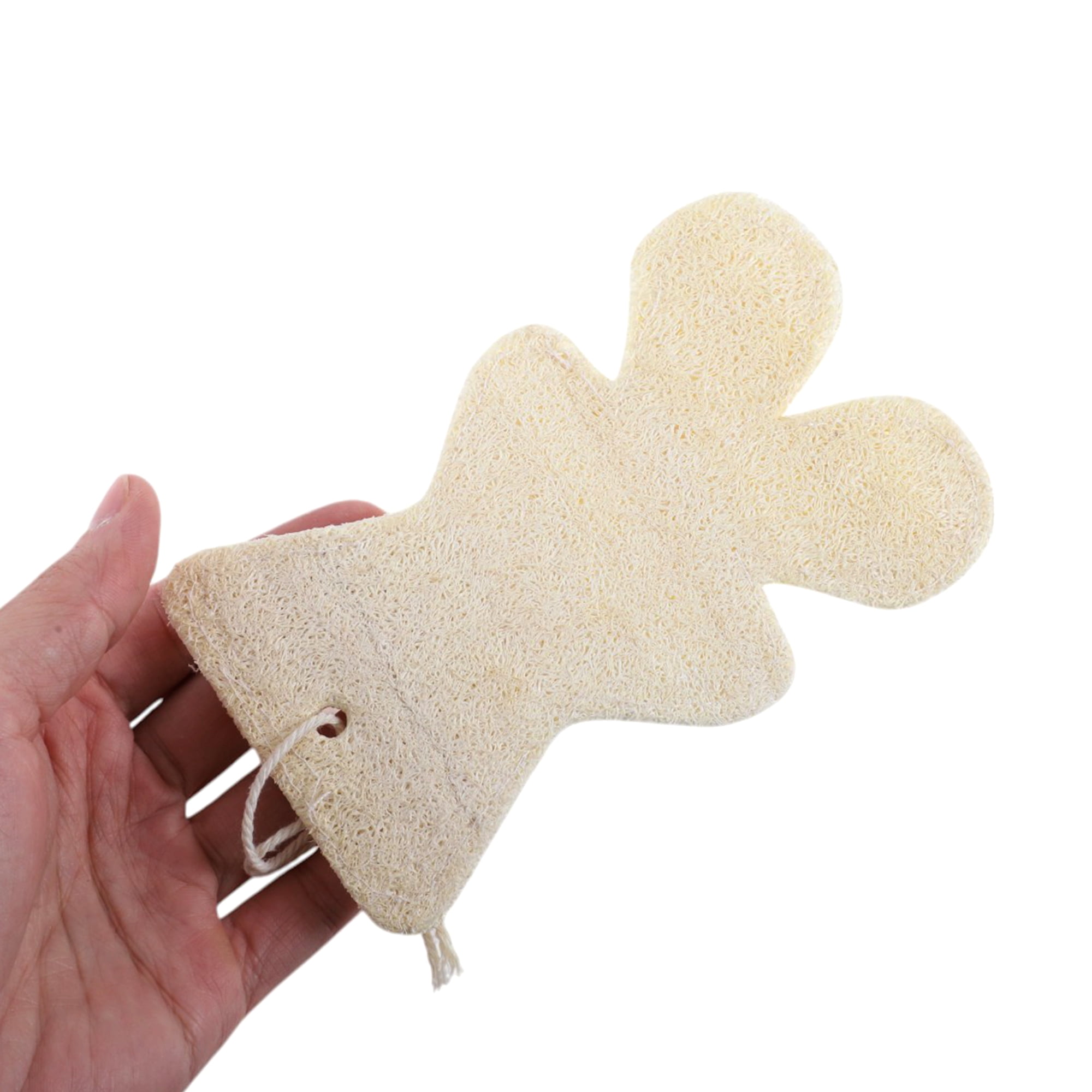 Unique Bargains Loofah Sponge 5.9"x3.54" Beige 1 Pc
