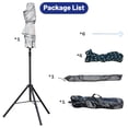 thumbnail image 4 of Outdoor Rectangle Market Patio Umbrella with Crank and Stand for Backyard, Deck, Garden, Lawn, Poolside, Silver, 4 of 7