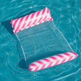 thumbnail image 1 of Foldable Floating Water Hammock Float Lounger Inflatable Pool mat Floating Bed Chair Swimming air mattress Pool accessories Rose Red, 1 of 6