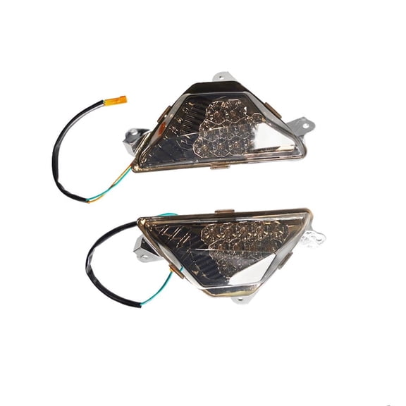 2pcs Front LED Turn Signal Light Lamp For KAWASAKI ZX-6R NINJA 1000/300/400/650