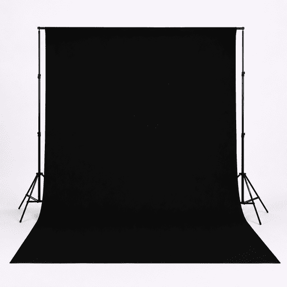 HMTfoto Black Backdrop for Photography Heavy Duty Fabric Background Photo Backdrop Studio Video Photography 5x7ft Black