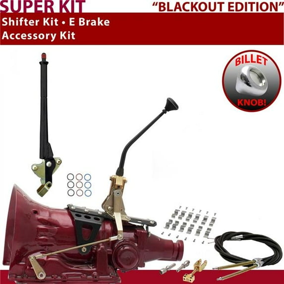 American Shifter TH200 Shifter Kit Black 10 in. E Brake Cable Clamp for EFE4B
