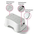 thumbnail image 2 of Uncle Wu Kids Step Stool - Potty Training Stool - Slip-Resistant Surface One Step Stool for Kids/Adult (Gray White), 2 of 8