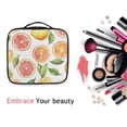 thumbnail image 6 of FORMRS Travel Makeup Bag Large Capacity Train Case Cosmetic Organizer with Adjustable Dividers, Candy Orange, 6 of 8