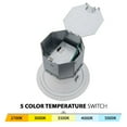 thumbnail image 4 of WAC Lighting Pop-in 4" Square LED 5-CCT New Construction Recessed Kit in White, 4 of 6