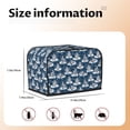 thumbnail image 5 of Yiaed Snow Penguin Print Two Slice Bread Machine Cover, Universal Size Kitchen Appliance Cover for Bread Machine,Bread Machine Cover, 5 of 7