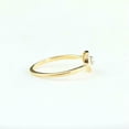 thumbnail image 4 of HeartsAndYou Open Circle Solitaire Minimalist Ring 0.2ct Round Moissanite 18k Yellow Gold Over Silver, 4 of 7