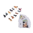 thumbnail image 1 of 2x Montessori Animal Match - de Aves de Corral en Miniatura de 12 Piezas con Tarjetas de de 12 Piezas - Juguete de Aprendizaje Montessor Hugo Juguete de los animales de la educación, 1 of 10