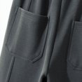 thumbnail image 6 of YUANxueke Athletic Sweatpants for Boys Drawstring Waist Casual Loose Fit Pants with Side Pockets,Dark Gray,Sizes 5-15, 6 of 8