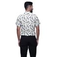 thumbnail image 3 of BESTMAN Chemise Décontractée Ajustée en Coton à Manches Courtes Imprimée pour Hommes, 3 of 5