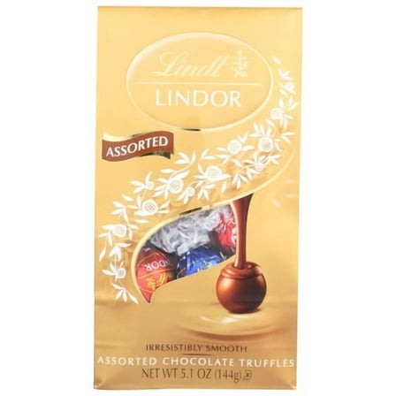(Pack of 6) Lindt Truffle Bag Assorted Chocolate 12 pc 5.1 oz