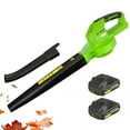thumbnail image 1 of SEYVUM Cordless Leaf Blower - 20V Electric Blower with 2 X 2.0Ah Batteries and Charger, 3 Speed Mode, Lightweight Battery Powered for Lawn Care, Blowing Leaves and Dust, Etc., 1 of 9