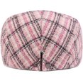 thumbnail image 3 of CoCopeaunts Newsboy Hats for Women Beret Cap Vintage Artist Painter Beret Hat Retro Adjustable Ivy Flat Cap Plaid Cabbie Hat, 3 of 8