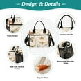 thumbnail image 3 of Insect Butterflies Leaves Cooler Bag Lunch Bag Soft Cooler Cooling Tote Insulated Lunch Box for Adult Men Women, 3 of 6