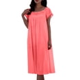 thumbnail image 4 of HomeGardon Nightgowns for Women,Summer Dresses Women's Nightdress Lingerie Sleepwear Solid Color Loose Pajamas, 4 of 6