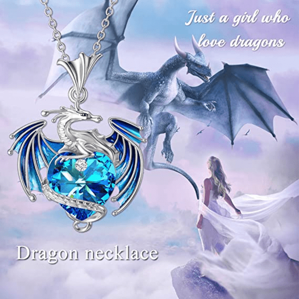 Dragon necklace for girls sale