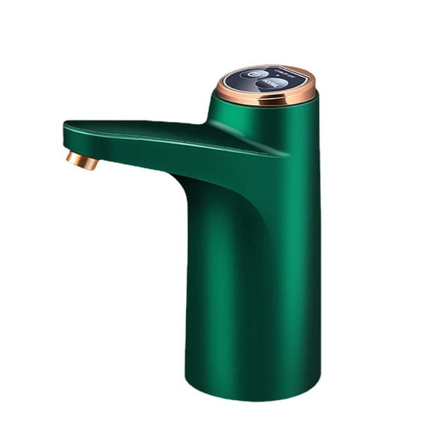 Dispensador de agua portátil para botella de 5 galones, tubo de silicona de grado alimenticio que no se oxida, bomba de botella de agua con carga USB, fácil de usar Dispensador de agua de 5