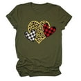 thumbnail image 1 of Hauts d'Été pour Femmes 2023 Chandail pour Femmes Amour Imprimé Léopard T-shirt à Manches Courtes Hauts, 1 of 3