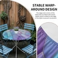 thumbnail image 4 of Purple Blue Marble Round Fitted Tablecloth with Elastic Edge, Waterproof Table Cloth Table Cover for 36"-44" Tables, Modern Abstract Art Marble Crack Tablecloths for Dining Picnic Indoor Outdoor, 4 of 9