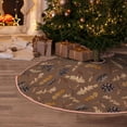 thumbnail image 5 of Sikiie Autumn Pinecone Plants Christmas Tree Skirt, Christmas Tree Decorations, Christmas Decor, Tree Mat Decoration(30-48IN)-48", 5 of 6
