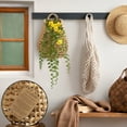 thumbnail image 2 of Casafield Open Weave Wall Hanging Basket for Plants and Flowers, Natural Water Hyacinth Boho Planter Accent for Front Door and Entryway, 2 of 7