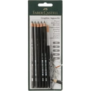 Faber-Castell - Graphite Aquarelle Water Soluble 5 Grade Set Art and Drawing Pencils- Carded