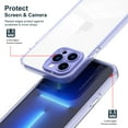 thumbnail image 2 of iPhone 15 Pro Case 2023,Decase Clear Anti-Scratch Phone Cover With Camera Screen Protector Anti-Yellow Shockproof Transparent Slim Lightweight Case,for Apple iPhone 15 Pro 6.1 Inch - Purple, 2 of 6