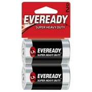 Eveready Super Heavy Duty D Batteries 2 ea (Pack of 4)