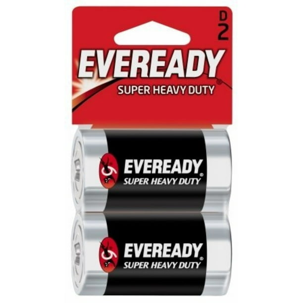 Eveready Super Heavy Duty D Batteries 2 ea (Pack of 3)
