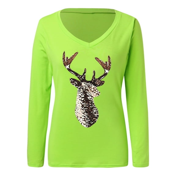 Aayomet For Women Women Casual Loose Long Sleeve Shirts Crewneck Solid Tops Pullover Sweatshirts with Pocket,Green L